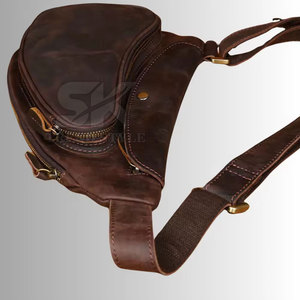 Custom New Style Crossbody Waterproof <b>Messenger</b> <b>Men</b> Leather Single Shade Sling <b>Bags</b> <b>For</b> Sale - Product Image 4