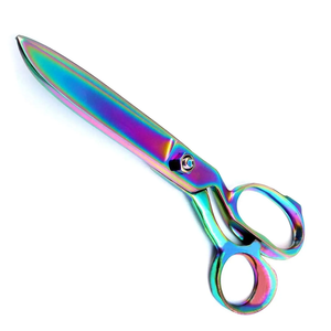 Rainbow Professional 10 Inch Heavy Duty <b>Sewing</b> Fabric <b>Scissors</b> Industrial Sharp Steel Shears with Smooth Edge for Leather - Product Image 4