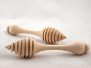 Decorative Wooden Honey Dipper Premium Honey Serving Stick <b>For</b> Breakfast Dining And Tea Table Decoration - Product Image 2