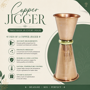 Wholesale 30-60 ML Copper Bar Jigger Double-Sided Cocktail <b>Measuring</b> Cup Handmade Bartender <b>Drink</b> Mixing Tool Barware - Product Image 2