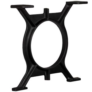 Ensemble de 2 pieds de meubles moyens en fonte noire pour tables basses - Product Image 2