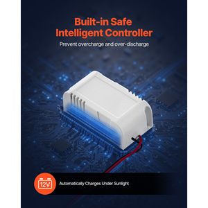 Caricabatterie Solare Integrato da 20W 12V con Mantenitore di Carica e Regolatore Regolabile da 0-60 Gradi - Product Image 3