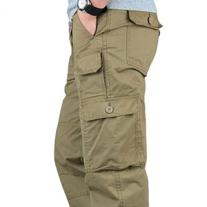 Nouveau pantalon cargo en coton 100% personnalisé, couleur tendance, pour homme, style décontracté, respirant et confortable, streetwear OEM - Product Image 3