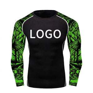 Rash Guards Grappling MMA Jiu Jitsu No-Gi UFC <b>Shirt</b> Long Sleeves <b>Compression</b> Gym Training <b>Shirts</b> Breathable - Product Image 1