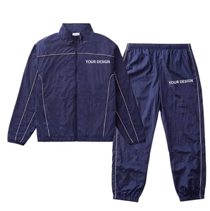 2025 personnaliser hommes 2 pièces fermeture éclair Vintage coupe-vent Sublimation survêtement coupe-vent court Nylon survêtement pour hommes - Product Image 1