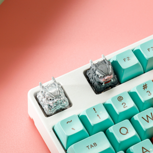 คีย์แคปอนิเมะลึกลับ, คีย์แคปงานฝีมือแบบกำหนดเอง, คีย์แคปอนิเมะน่ารัก, คีย์แคปสีเขียว, ชุดคีย์แคป, คีย์แคปเรซิ่น - Product Image 6