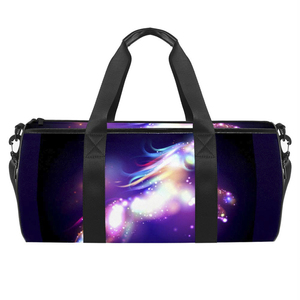 Bolsa Deportiva Moderna con Diseño Geométrico de Galaxia, Cierre de Cremallera de Poliéster, Correa Ajustable y Bolsillos Laterales para Deportes - Product Image 2