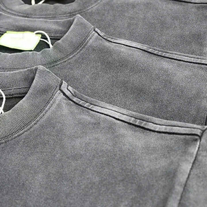 เสื้อยืดผู้ชายผ้าฝ้ายถักสีพื้น คอกลม แขนสั้น ทรงปกติ สวมใส่สบาย - Product Image 3