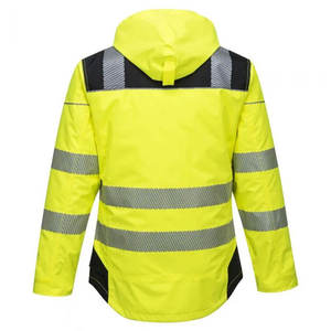 High Visibility Waterproof Safety Jacket Hi-Vis Reflective <b>Workwear</b> <b>Winter</b> Construction Hooded Parka Polyester Unisex CIQ - Product Image 4