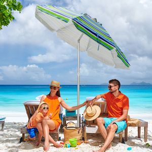 Ombrellone da Spiaggia da 6,5 Piedi con Borsa per il Trasporto, Leggero e Facile da Trasportare, Base Senza Peso Richiesto - Product Image 2