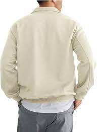 Sudadera de invierno para hombre WX718722 con capucha, de algodón, con cremallera de un cuarto, corte regular, bordado aplicado, personalizada. - Product Image 2