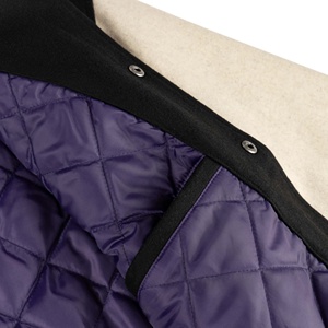 Veste universitaire personnalisée OEM en gros, veste Letterman, fournisseur de vêtements de sport et d'équipe pour hommes, jeunes, écoles et universités - Product Image 4