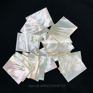 แผ่นมุกเปลือกหอยสีขาว สีเหลือง สีดำ: ชิ้นมุกเปลือกหอยสำหรับงานฝีมือธรรมชาติ  แบบตัดสำเร็จ ขนาด 10000 ชิ้น มีจำหน่าย - Product Image 4