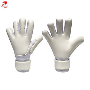 Gants de gardien de but en cuir de haute qualité avec sangle de poignet réglable pour l'entraînement sportif en extérieur et l'amélioration rapide - Product Image 1