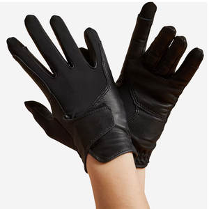 Guantes de equitación de piel de oveja auténtica, profesionales, con pantalla táctil, transpirables, ecológicos, con impresión por transferencia de calor - Product Image 2