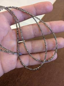 Cuentas de Diamante Natural Facetadas en Forma de Rondelle, 2 mm, 15 Pulgadas, Calidad AAA, para Fabricación de Joyería, Venta al Por Mayor - Product Image 4