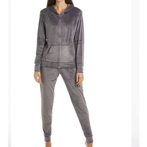 Nuevo Conjunto Deportivo para Mujer, de Manga Larga, Transpirable, de Terciopelo, Poliéster/Nailon, Ropa de Entrenamiento al Por Mayor - Product Image 3