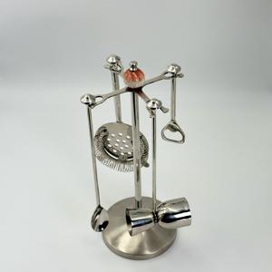 Ensemble d'outils de bar en acier inoxydable avec outils de bar à long manche en acier inoxydable, kit de barman fabriqué en acier inoxydable 202 pour bar - Product Image 2