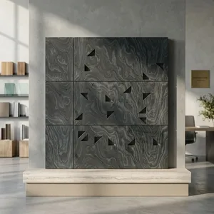 Panneau mural en pierre naturelle, imperméable, ignifuge, revêtement mural en pierre pour intérieur et extérieur, panneau mural en pierre décoratif moderne - Product Image 6