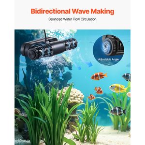Pompa a Flusso Incrociato Regolabile 15W 1428 GPH con Controller, Potente Motore Magnetico 24V DC per Acquario, con Confezione in Scatola per Varie Specie di Pesci - Product Image 2