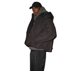 Veste matelassée en duvet pour homme, à capuche, pour l'hiver, veste matelassée isolante pour temps froid, vêtements d'extérieur élégants et décontractés - Product Image 6
