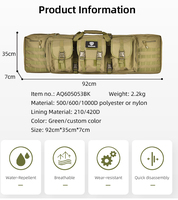 Sac à dos tactique double rembourrage personnalisé OEM, fermeture éclair antivol, pour la chasse, le sport de plein air, résistant à l'eau