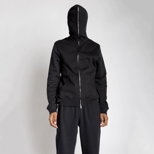 Customizable Oversized Unisex Full Face <b>Zip</b> Hoodies Blank Cotton Casual Full Zipup Hoodie Essentials Hoodie - Product Image 6