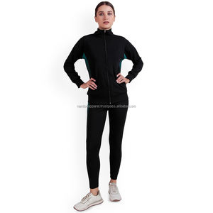 Nardon Apparel Nouvelle Arrivée Nouvelle Mode 2 Pièces Sweat à capuche zippé et pantalon de survêtement Ensemble personnalisé en nylon pour femmes Coupe-vent Jogging - Product Image 4