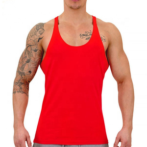 เสื้อกล้ามออกกำลังกายผู้ชาย ผ้าคอตตอน/สแปนเด็กซ์ ขายส่ง ระบายอากาศได้ดี เป็นมิตรกับสิ่งแวดล้อม ทรงเข้ารูป สไตล์สตรีทแฟชั่น ทอแบบถัก - Product Image 2