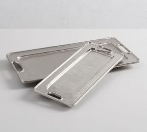 Bandeja de Servir de Latón Hecha a Mano, Plato Decorativo de Metal para Comedor Tradicional, Restaurante, Hotel, Boda, Catering, Fiesta - Product Image 3