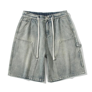 Nuevos Shorts de Mezclilla Transpirables Lavados Personalizados, Shorts Premium Lavados al por Mayor, Diseño Elegante de Algodón, Jeans para Hombre - Product Image 1