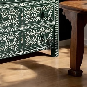 ILAHI's Bone Inlay <b>Drawer</b> Modern Design Agate Detailing <b>Storage</b> Portable Home Furniture - Product Image 5