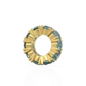 จี้รูปวงกลมทองอิตาลี 14k ประดับบลูโทแพซสวิส, จี้รูปวงล้อโทแพซ, ตัวจับจี้ทรงกลม, จี้หินทรงกลมแบบ Eternity สำหรับเดือนพฤศจิกายน - Product Image 6