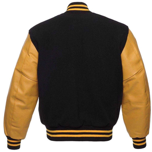 Veste d'hiver formelle pour homme de haute qualité, style varsity, en polaire, col montant, coupe ajustée, avec logo brodé personnalisé sur le devant - Product Image 4