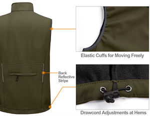 Chaleco Térmico sin Mangas Estilo Camuflaje, Chaqueta Deportiva de Invierno, Chaleco Impermeable de Lana con Calefacción para Hombre, para Actividades al Aire Libre - Product Image 4