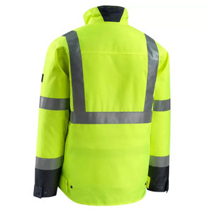 Wholesale High Visibility Construction Workwear Jacket Hi Vis Workwear Waterproof Feature Softshell Safety Jackets - Product Image 6