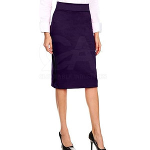 Women Breathable Casual <b>Skirt</b> Women Plus Size Straight <b>Skirt</b> <b>Elastic</b> Waist Comfortable Plus Size Straight Cut <b>Skirt</b> - Product Image 2