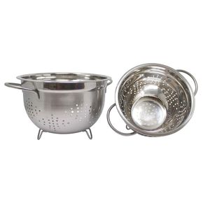 Elegant Household Stainless Steel <b>Colander</b> For Functional Kitchen Use With Strong Design And Multipurpose Utility - Product Image 3