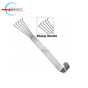 Retractor de Garra de Oso Anderson Medipower de 12 cm, Acero Inoxidable, Ganchos Afilados Multipuntas, Instrumento Quirúrgico para Tejidos, Certificado CE - Product Image 5