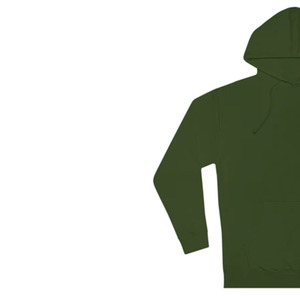 Sweat-shirt à capuche vert surdimensionné pour filles, en molleton brossé doux, style décontracté, vente en gros, exportation directe usine - Product Image 2