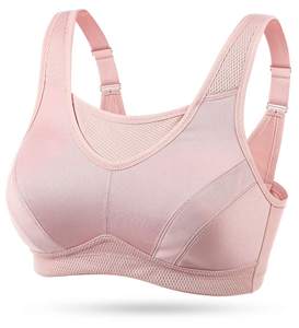 Sujetador deportivo de yoga para mujer, transpirable, de spandex/poliéster, de soporte medio, ajustable, de alta resistencia, para fitness, venta al por mayor - Product Image 3