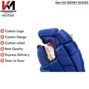 Gants de hockey sur glace personnalisés, respirants et protecteurs, pour l'entraînement et les matchs, équipement durable, fourniture OEM - Product Image 5