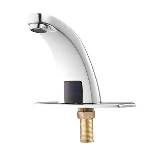 Rubinetto per Lavabo Bagno Senza Contatto con Sensore di Movimento Automatico, Miscelatore Acqua Calda/Fredda a Batteria, Copertura Foro Rubinetto per Toilette - Product Image 1
