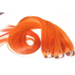 ผมตรงสีส้มทองแดงแบบมัดเป็นช่อ เกรดเวอร์จิ้นเวียดนาม ย้อมสีแล้ว ขายส่ง - Product Image 1