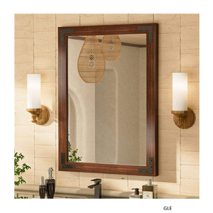Modern Luxury Decorative Wall Mirror with Wood <b>Frame</b> for Home Living Room Decor - Product Image 3