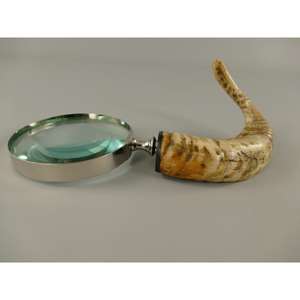 Lupa de cuerno de búfalo curvada con borde plateado, últimos diseños - Product Image 3