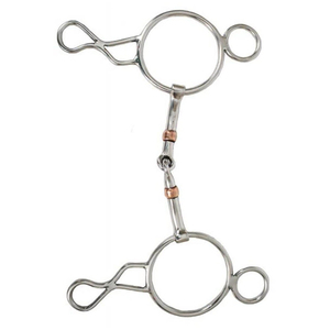 OEM ODM Stainless Steel Wonder Gag Bit 5" Copper Roller Snaffle Mouth Horse Bit for <b>Equestrian</b> Control Comfort - Product Image 4