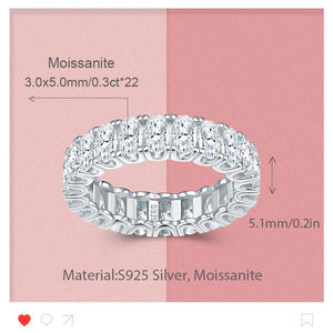 Gold Plated Moissanite Prong <b>Ring</b> GRA Certified 925 Sterling <b>Silver</b> Claw Setting Round Shape Luxury Gemstone <b>Rings</b> Women Gift - Product Image 4
