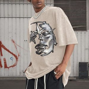 T-shirt graphique de haute qualité pour homme, vêtement décontracté, t-shirt imprimé pour homme, coton premium, logo personnalisé, impression sérigraphique, streetwear, coupe ample - Product Image 1