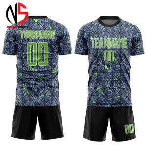 Ensembles de maillots de football en polyester sur mesure, design rétro, impression par sublimation, nom personnalisé, service OEM, uniformes de football 2026 - Product Image 4